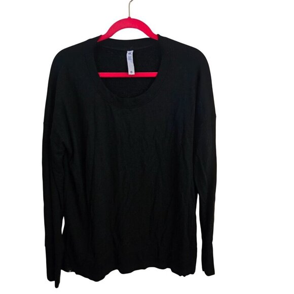 Glyder Lounge Long Sleeve Black Slit Side Soft Jersey Size XL - Picture 2 of 10